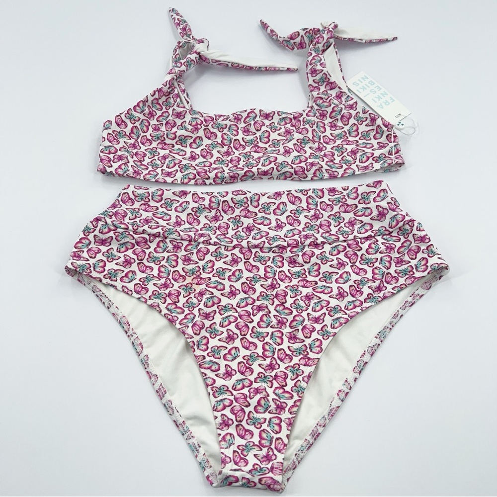 Frankies Bikinis NWT Papillon Bikini Set Kendall Top Alexis Bottom size Medium - Picture 3 of 8